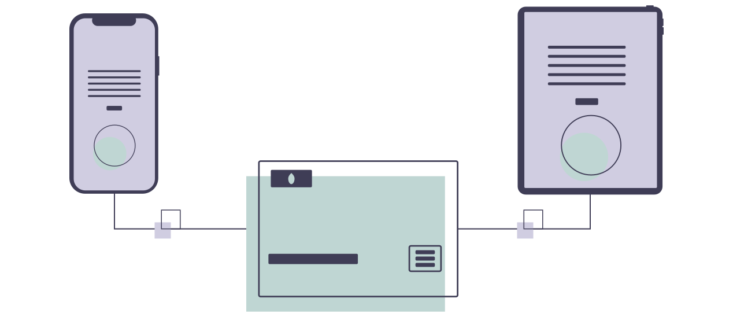 オンライン取引のイラスト